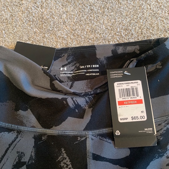 Women's Under Armour Project Rock Compression High Rise Leggings - Picture 3 of 5